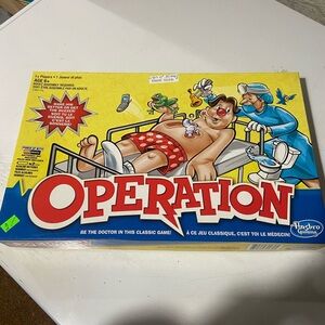 Hasbro Operation Board Game - Red, Yellow, Blue